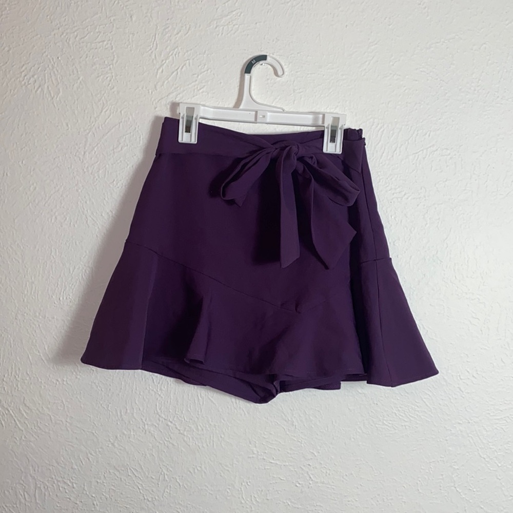 NWOT zara plum skort size xs